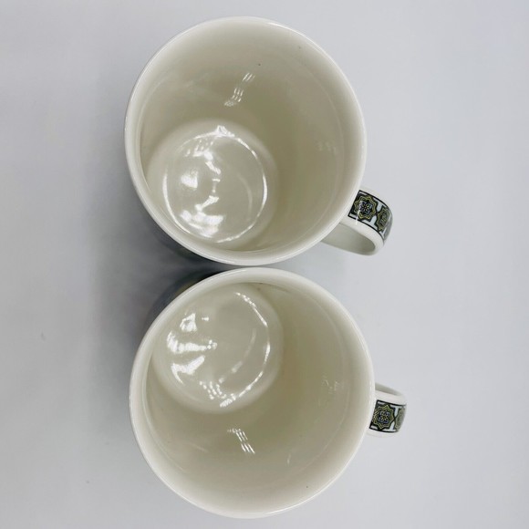 Set of 2 Royal Doulton Persian Fruit Coffee Mugs Tea Cups Angela M Proffitt Mint - Picture 3 of 4